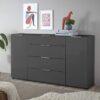 Kommode Santorin anthrazit B/H/T: ca. 180x99x40 cm – Bild 5