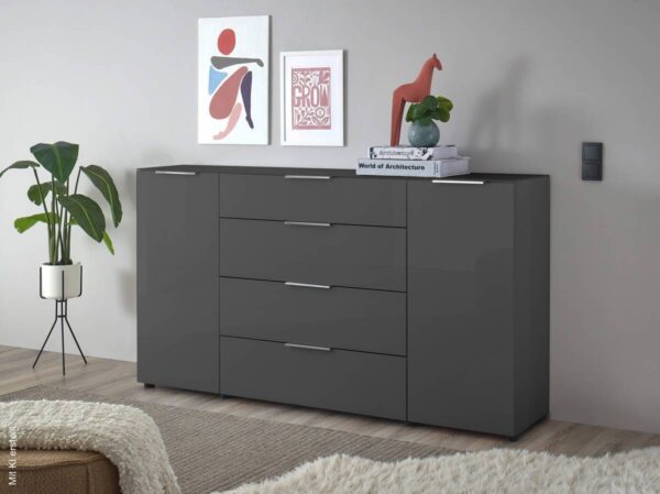 Kommode Santorin anthrazit B/H/T: ca. 180x99x40 cm – Bild 5
