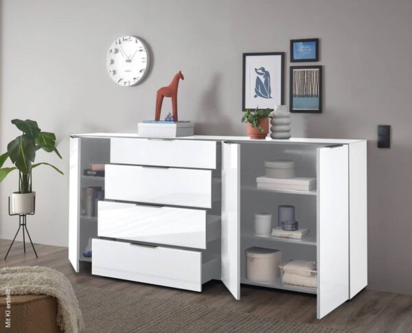 Kommode Santorin weiß B/H/T: ca. 226x99x40 cm – Bild 4