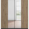 Kleiderschrank Genua grau Eiche Artisan Nachbildung B/H/T: ca. 181x197x54 cm – Bild 4