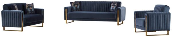 Sofa 3-2-1 Bogota anthrazit Microfaser – Bild 4