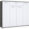 Kommode Beton dunkel Optik weiß B/H/T: ca. 139x121x35 cm Kommode Beton dunkel Optik weiß B/H/T: ca. 139x121x35 cm – Bild 5