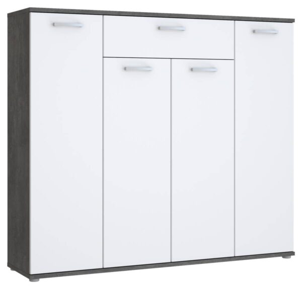 Kommode Beton dunkel Optik weiß B/H/T: ca. 139x121x35 cm Kommode Beton dunkel Optik weiß B/H/T: ca. 139x121x35 cm – Bild 5