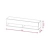 TV-Lowboard TV LOWBOARD DERBY 100 Eiche Wotan Nachbildung schwarz glänzend B/H/T: ca. 100x32,5x31,5 cm – Bild 2