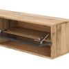 TV-Lowboard TV LOWBOARD DERBY 100 Eiche Wotan Nachbildung schwarz glänzend B/H/T: ca. 100x32,5x31,5 cm – Bild 5
