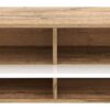 TV-Lowboard TV LOWBOARD DERBY 100 Eiche Wotan Nachbildung weiß glänzend B/H/T: ca. 100x32,5x31,5 cm – Bild 2