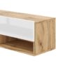 TV-Lowboard TV LOWBOARD DERBY 100 Eiche Wotan Nachbildung weiß glänzend B/H/T: ca. 100x32,5x31,5 cm – Bild 5
