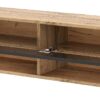 TV-Lowboard TV LOWBOARD DERBY 140 Eiche Wotan Nachbildung schwarz glänzend B/H/T: ca. 140x32,5x31,5 cm – Bild 3