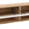 TV-Lowboard TV LOWBOARD DERBY 200 Eiche Wotan Nachbildung weiß glänzend B/H/T: ca. 200x32,5x31,5 cm – Bild 2
