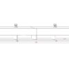 TV-Lowboard TV LOWBOARD DERBY 280 Eiche Wotan Nachbildung weiß glänzend B/H/T: ca. 280x32,5x31,5 cm – Bild 2