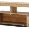 TV-Lowboard TV LOWBOARD Everest 140 LED Eiche Wotan Nachbildung schwarz glänzend B/H/T: ca. 140x50x35 cm – Bild 4