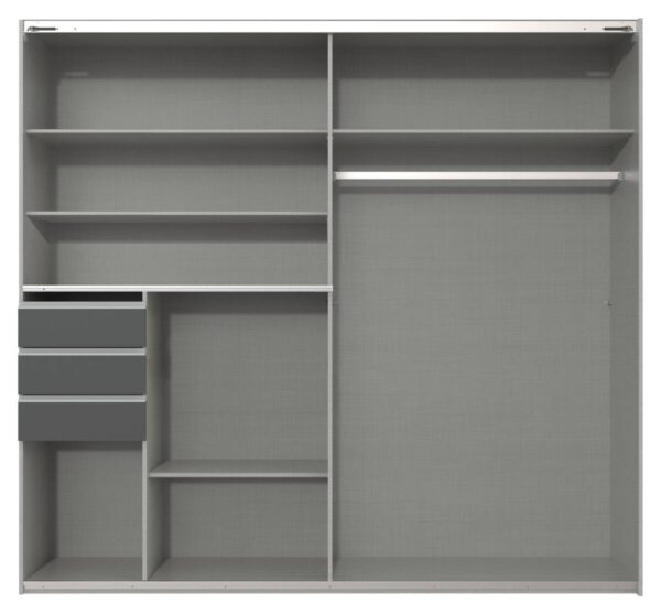 Schwebetürenschrank Schwerin Graphit B/H/T: ca. 180x198x65 cm Schwebetürenschrank Schwerin Graphit B/H/T: ca. 180x198x65 cm – Bild 3