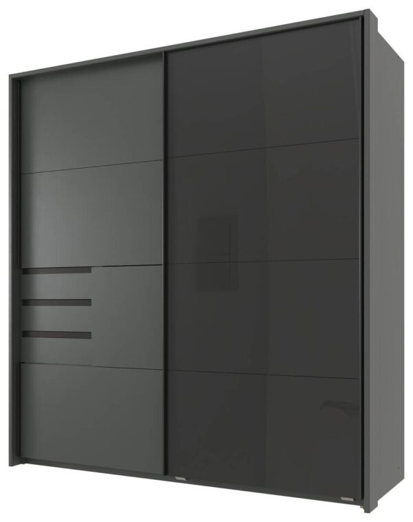 Schwebetürenschrank Schwerin Graphit B/H/T: ca. 180x198x65 cm Schwebetürenschrank Schwerin Graphit B/H/T: ca. 180x198x65 cm – Bild 4