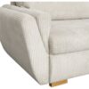 Ecksofa mit Bettfunktion und Bettkasten beige Velourstoff B/H/T: ca. 229x86x167 cm – Bild 2