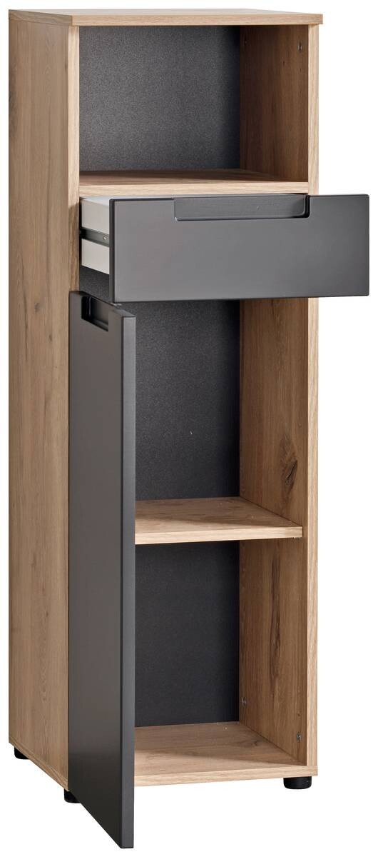 Badkommode Mailand Eiche Viking Nachbildung anthrazit B/H/T: ca. 35x111x35 cm – Bild 3