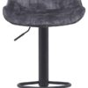 Barhocker Sabine anthrazit Microfaser B/H/T: ca. 44x88x54 cm – Bild 2