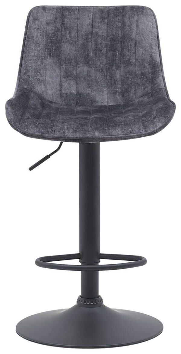 Barhocker Sabine anthrazit Microfaser B/H/T: ca. 44x88x54 cm – Bild 2