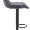 Barhocker Sabine anthrazit Microfaser B/H/T: ca. 44x88x54 cm – Bild 4