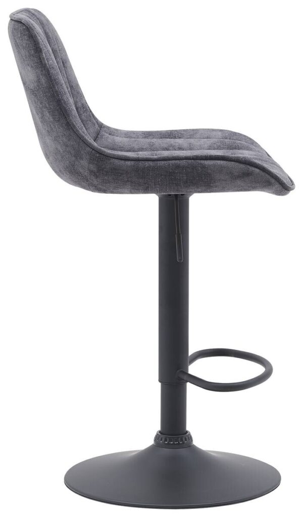 Barhocker Sabine anthrazit Microfaser B/H/T: ca. 44x88x54 cm – Bild 4