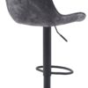 Barhocker Sabine anthrazit Microfaser B/H/T: ca. 44x88x54 cm – Bild 5