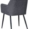 Armlehnstuhl Joe grau Webstoff B/H/T: ca. 58x85x62 cm – Bild 4
