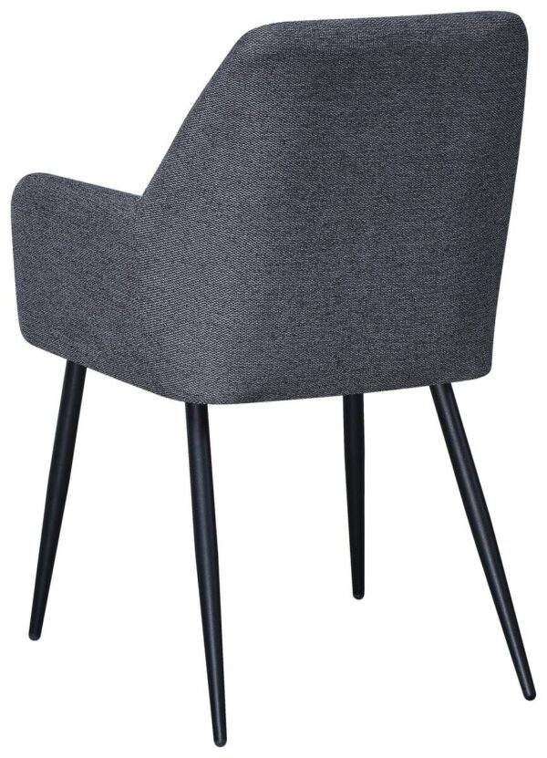 Armlehnstuhl Joe grau Webstoff B/H/T: ca. 58x85x62 cm – Bild 4