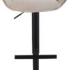 Barhocker beige Samt B/H/T: ca. 45x106x55 cm – Bild 2