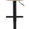 Barhocker beige Samt B/H/T: ca. 45x106x55 cm – Bild 5