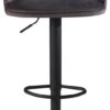 Barhocker grau Samt B/H/T: ca. 45x106x45 cm – Bild 3