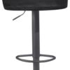 Barhocker schwarz Samt B/H/T: ca. 45x106x45 cm – Bild 4