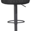 Barhocker schwarz Samt B/H/T: ca. 45x106x45 cm – Bild 5