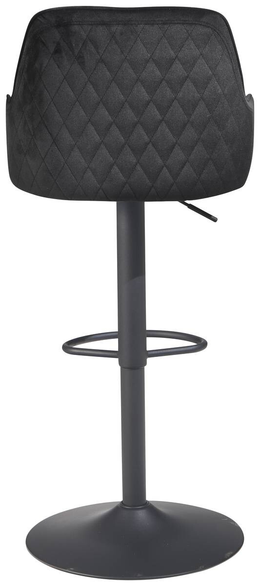 Barhocker schwarz Samt B/H/T: ca. 45x106x45 cm – Bild 5
