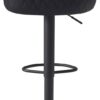 Barhocker schwarz Kunstleder B/H/T: ca. 45x106x45 cm Barhocker schwarz Kunstleder B/H/T: ca. 45x106x45 cm – Bild 2