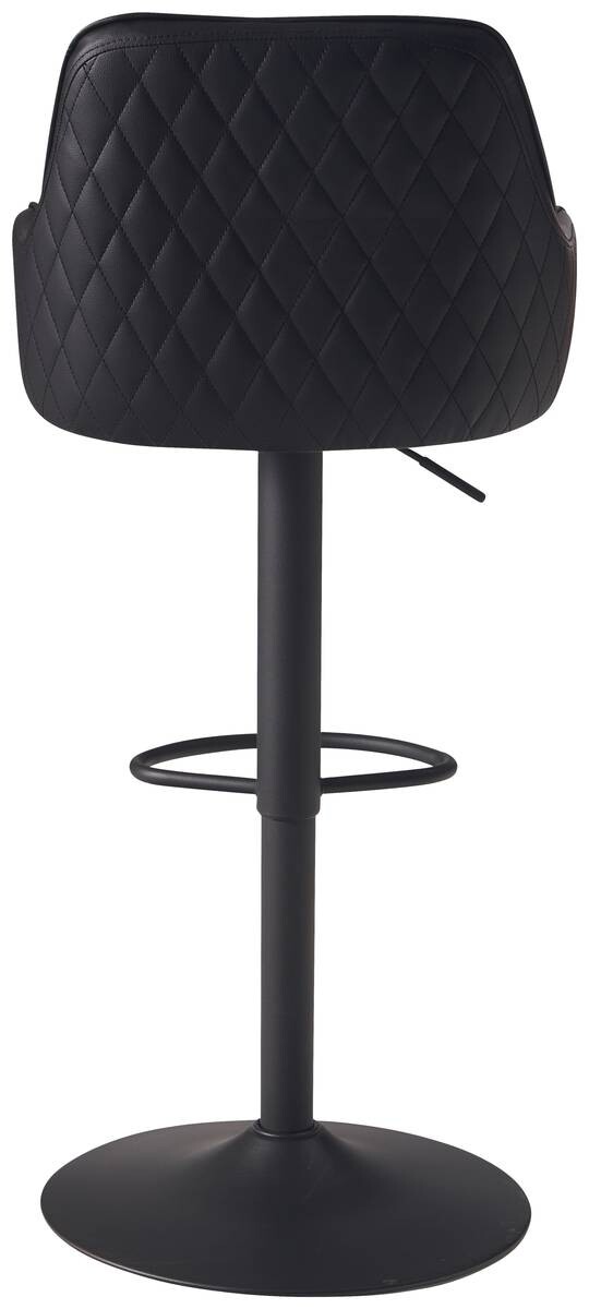 Barhocker schwarz Kunstleder B/H/T: ca. 45x106x45 cm Barhocker schwarz Kunstleder B/H/T: ca. 45x106x45 cm – Bild 2