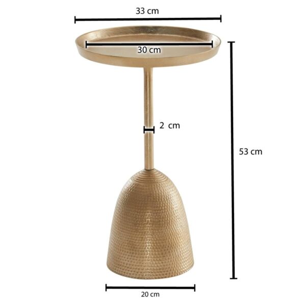 Beistelltisch gold B/H/T: ca. 33x53x33 cm – Bild 4