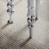 Beistelltisch silber B/H/T: ca. 44x44x63 cm – Bild 3