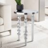 Beistelltisch silber B/H/T: ca. 44x44x63 cm – Bild 4
