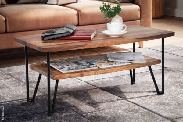 Couchtisch B/H/T: ca. 90x40x50 cm – Bild 2