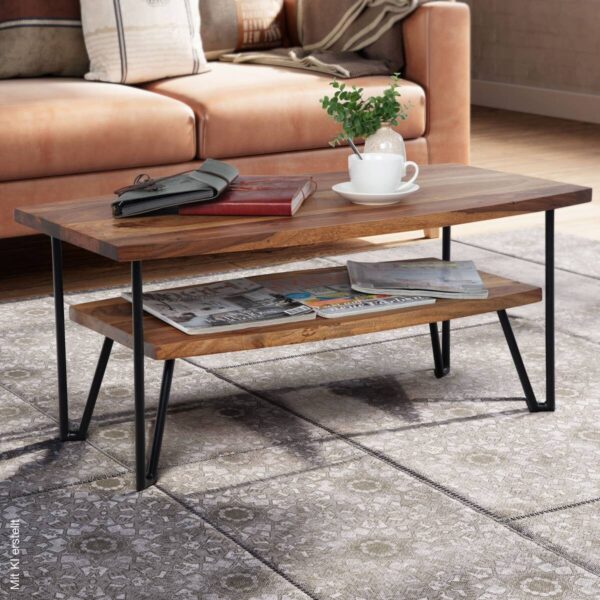 Couchtisch B/H/T: ca. 90x40x50 cm – Bild 5