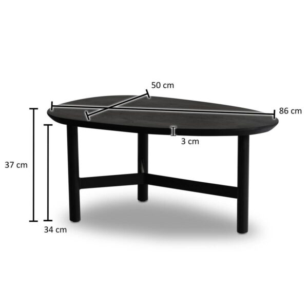 Couchtisch B/H/T: ca. 86x37x50 cm – Bild 2