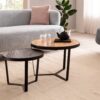 Couchtisch 2er.-Set. B/H/T: ca. 60x40x60 cm Couchtisch 2er.-Set. B/H/T: ca. 60x40x60 cm – Bild 4