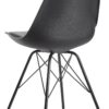 Stuhl 2er.-Set. schwarz Kunstleder Eisen B/H/T: ca. 58x86x48 cm – Bild 4