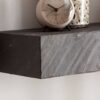 Wandregal grau B/H/T: ca. 90x10x20 cm – Bild 4