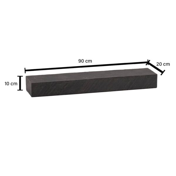 Wandregal grau B/H/T: ca. 90x10x20 cm – Bild 5
