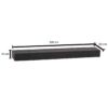 Wandregal grau B/H/T: ca. 120x10x20 cm – Bild 2