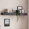 Wandregal grau B/H/T: ca. 120x10x20 cm – Bild 5