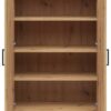 Kommode Multi-Stauraum Typ 31 Eiche Artisan Nachbildung B/H/T: ca. 80x115x40 cm – Bild 3
