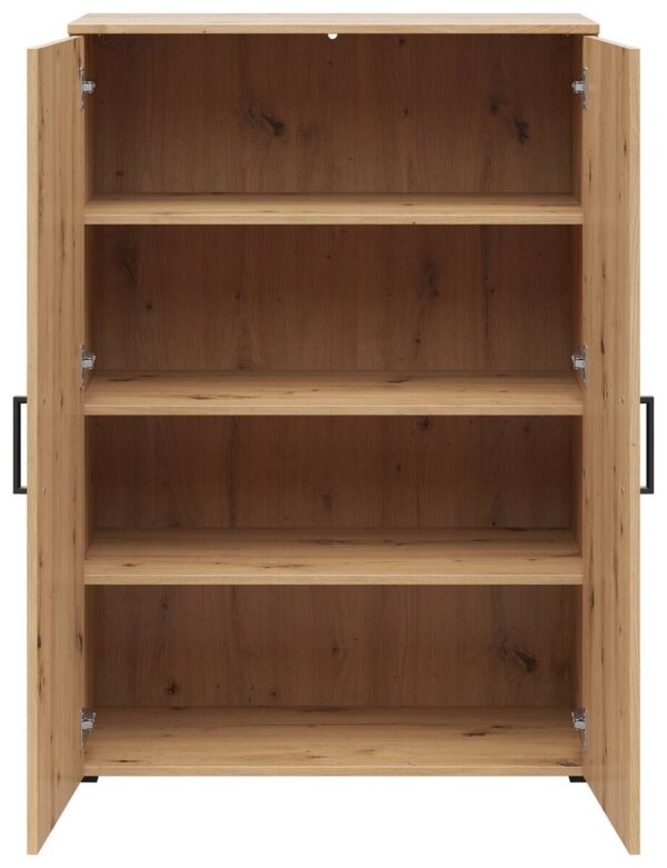 Kommode Multi-Stauraum Typ 31 Eiche Artisan Nachbildung B/H/T: ca. 80x115x40 cm – Bild 3