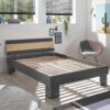 Futonbett Jolka Graphit Eiche Nachbildung Liegefläche B/L: ca. 140x200 cm – Bild 2