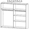 Kleiderschrank Nizza Eiche Sonoma Nachbildung Alpinweiß B/H/T: ca. 226x210x54 cm – Bild 2